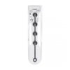 Round Silicone Anal Balls - L - 40mm - Black